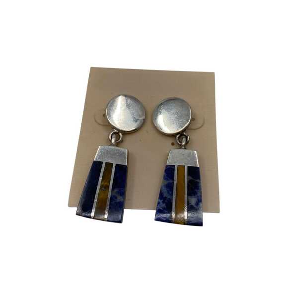Unknown' Jewelry - Elegant Silver Marble Dangle Earrings | Women’s Regular Size